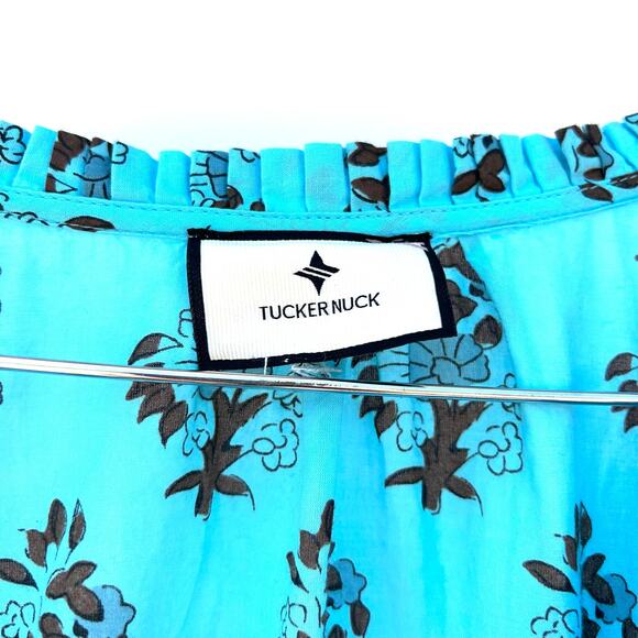 Tuckernuck Tropical Turquoise Bouquet Long Maxi Dress XXXL 3X Plus Size Midi - Picture 7 of 14